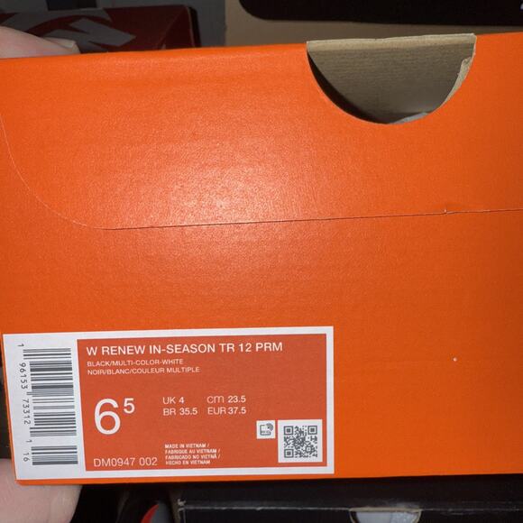 Nike Renew In-Season TR 12 Black Iridescent W Dm0947 002 Size 6.5 - Picture 2 of 6